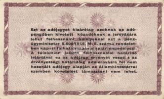 1946. 100000AP(7x) fehér papír, vj nélkül T:I-,II+,II,II-