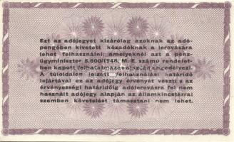 1946. 100000AP(7x) fehér papír, vj nélkül T:I-,II+,II,II-