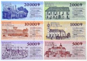 Sopron 2010. 500 Kékfrank + 1000 Kékfrank + 2000 Kékfrank + 5000 Kékfrank + 10.000 Kékfrank + 20.000...