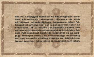 1946. 10000AP(12x) ötjegyű sorszámmal, vj-lel T:II,II/III+