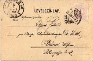 1899 Budapest XIII. Vígszínház. Kiadja Grassmann  (kis szakadás / small tear)