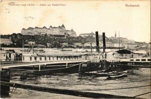 1912 Budapest V. Petőfi téri hajókikötő (fl)
