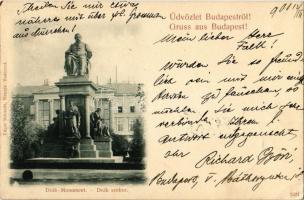 1900 Budapest V. Deák Ferenc szobor. Edgar Schmidt (EK)