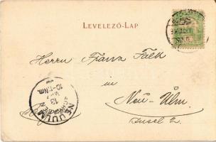 1900 Budapest V. Deák Ferenc szobor. Edgar Schmidt (EK)