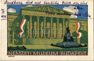 1924 Budapest VIII. Nemzeti Múzeum. A Magyar Földrajzi Intézet kiadása s: Szekeres (Rb)