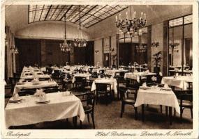 1932 Budapest VI. Hotel Britannia, étterem, belső (EB)