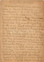 1944 Wald Imre zsidó 701/1 KMSZ (közérdekű munkaszolgálatos) levele feleségének Wald Imrénének az ök...