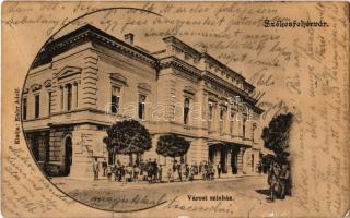1903 Székesfehérvár, Városi színház. Eisler Adolf kiadása (kis szakadás / small tear)