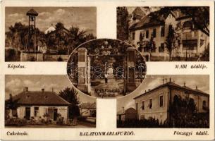 Balatonmáriafürdő, kápolna, cukrászda, Pénzügyi üdülő, MABI üdülője (EK)