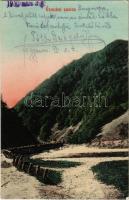 1910 Vereckei-hágó, Veretsky Pass; szoros, út. Tatz Ferenc kiadása / gorge, road