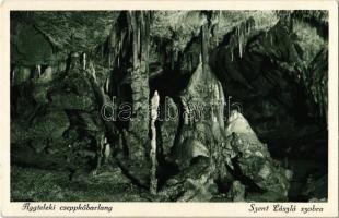 Aggteleki-cseppkőbarlang, Szent László szobra, belső