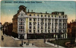 Bucharest, Bucuresti; Hotel Athene Palace, Calea Victoriei / street view with hotel
