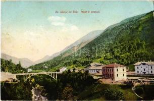 Most na Soci, Sveta Lucija ob Soci / St. Lucia am Isonzo; Most k postaji / bridge (EK)
