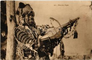 Musicien Negre / Black musician, African folklore