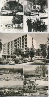 51 db MODERN magyar fekete-fehér városképes lap / 51 modern black and white Hungarian town-view postcards