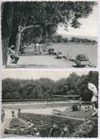 51 db MODERN magyar fekete-fehér városképes lap / 51 modern black and white Hungarian town-view post...