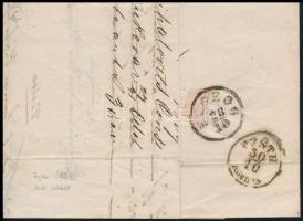 1859 15kr levélen "VUKOVAR" - "ESSEGG" - "PESTH" 15kr on cover