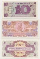 Nagy-Britannia / Katonai kiadás 1956. 1P "Harmadik sorozat" + DN 1P "Negyedik sorozat...