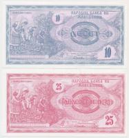 Macedónia 1992. 10D + 25D T:I,I-
Macedonia 1992. 10 Dinara + 25 Dianra C:UNC,AU
Krause 1.a, 2.a