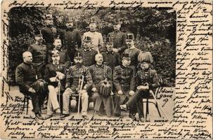 1903 Nagyszeben, Hermannstadt, Sibiu; Infanteriekadettenschule, Ständiger Lehrkörper / Osztrák-magyar gyalogsági kadétiskola, állandó kar / K.u.K. military infantry cadet school, permanent faculty (EK)