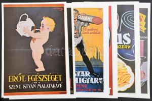 Századeleji magyar kereskedelmi plakátok. h. n., é. n., IPV. Hiányos, a 33 plakátból csak 15 van meg, papír mappában