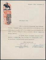1933 Bp., Szent István Társulat fejléces levélpapírjára írt levél
