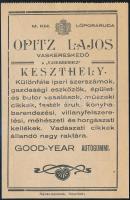 1931 Keszthely, Opitz Lajos vaskereskedő fejléces számlája
