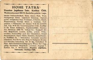 Barlangliget, Höhlenhain, Tatranská Kotlina (Tátra, Magas Tátra, Vysoké Tatry); Jagdhaus Kotlin (Für...