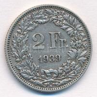 Svájc 1939. 2Fr Ag T:2 Switzerland 1939. 2 Francs Ag C:XF