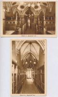 Budapest V. Förster Miklós sörözője az Apostolokhoz, belső. Kigyó utca 6. - 2 db képeslap / 2 pre-1945 postcards