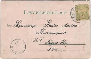 Érsekújvár, Nové Zámky; Hlavná ulica / Fő utca, Mayer János üzlete / main street, shops (EK)