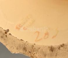 cca 1900 Schütz Cilli díszkancsó, kézzel festett, jelzett, apró kopásokkal, a talpán lepattanásokkal...