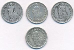 Svájc 1914-1964. 1/2Fr Ag (4xklf) T:1-,2,2-
Switzerland 1914-1964. 1/2 Francs Ag (4xdiff) C:AU,XF,V...