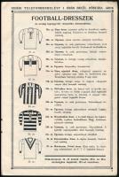 cca 1920-1930 Kertész II. sport árjegyzéke., benne football kellékekkel, mezekkel, cipőkkel, labdákk...