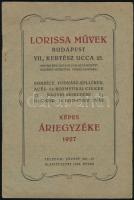 1927 Lorissa Művek Illatszergyár és Nagykereskedés képes árjegyzéke. 1927. Bp., Fővárosi Nyomda, 26 p.
