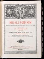 Missale Romanum ex decreto Sacrosancti Concilii Tridentini restitutum S. Pii V. pontificis maximi ju...