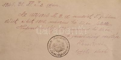 1936 Bíró és ügyvédi vizsga oklevél, pecséttel, aláírásokkal, 10 P. okmánybélyeggel, foltos