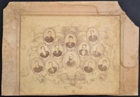 1896 Nagyenyedi Tanítóképző végzett diákja, és az iskola igazgatója, Nagy Lajos, Nagyenyed, tablófot...