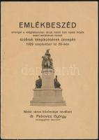 1929 Emlékbeszéd a makói hősök emlékének leleplezése alkalmából, 8p