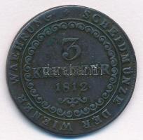 1812B 3kr Cu "I. Ferenc" T:2-