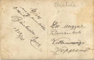 1929 Bánhida, Első Magyar Dunántúli Villamossági Központ. Krakovszky photo (lyukak / pinholes)