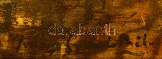 Iványi jelzéssel: Virágcsendélet. Olaj, karton, keretben, 45×31 cm