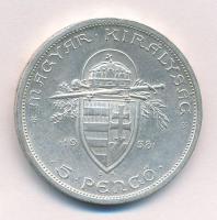 1938. 5P Ag "Szent István" T:1 Adamo P8.1