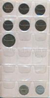 Kisalakú érmeberakó, használt de jó állapotban, benne 26db vegyes érmével
