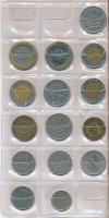 Kisalakú érmeberakó, használt de jó állapotban, benne 15db vegyes érmével