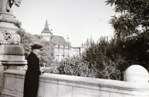 cca 1930 30 db nagyrészt budapesti, városképes Leicával készített fotónegatív negatív tartóban