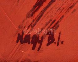 Nagy B. István (1933-2006): A férj hazatérése. Olaj, vászon, jelzett, 60×70 cm