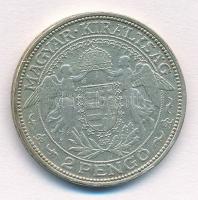 1936. 2P Ag "Madonna" T:2,2- Adamo P7