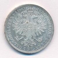 Ausztria 1861A 1Fl Ag "Ferenc József" T:1- Austria 1861A 1 Florin Ag "Franz Joseph&qu...