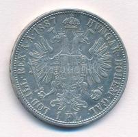 Ausztria 1887 1Fl Ag "Ferenc József" T:2 Austria 1887 1 Florin Ag "Franz Joseph"...